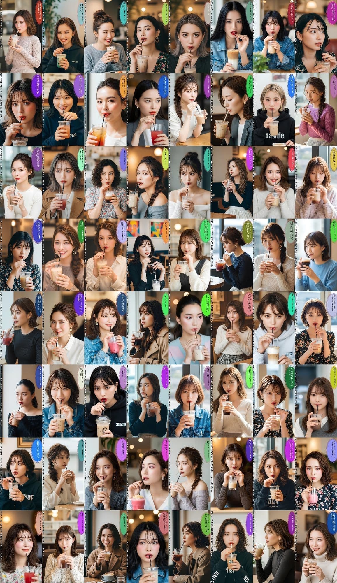 カフェ店員の隠し撮り写真 〜美人の唇とストロー〜 サンプル8