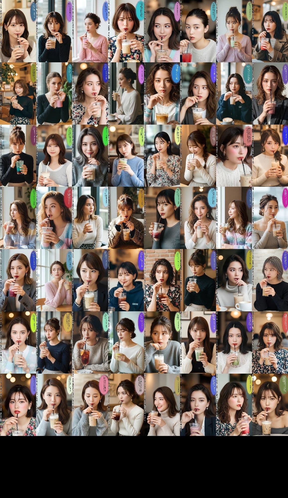 カフェ店員の隠し撮り写真 〜美人の唇とストロー〜 サンプル10