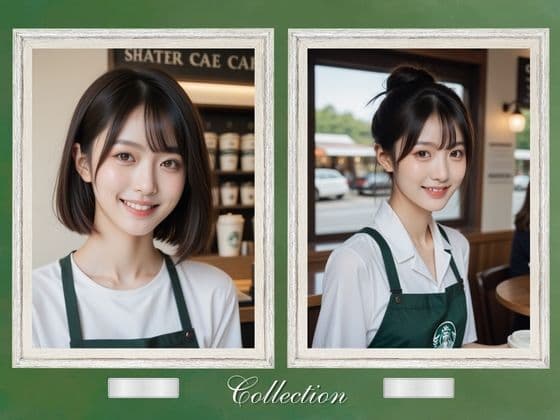 笑顔がかわいいカフェ店員 サンプル2