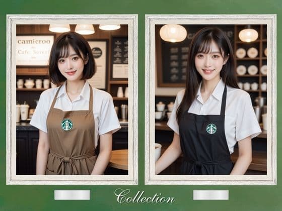 笑顔がかわいいカフェ店員 サンプル3