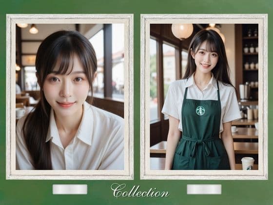 笑顔がかわいいカフェ店員 サンプル4