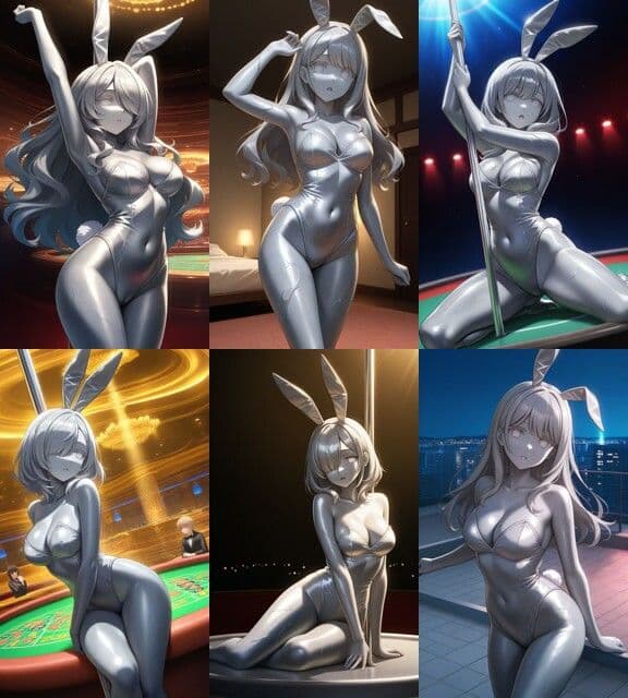 石化したバニーさん サンプル1