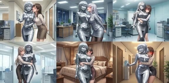 オフィスの石像さん サンプル2