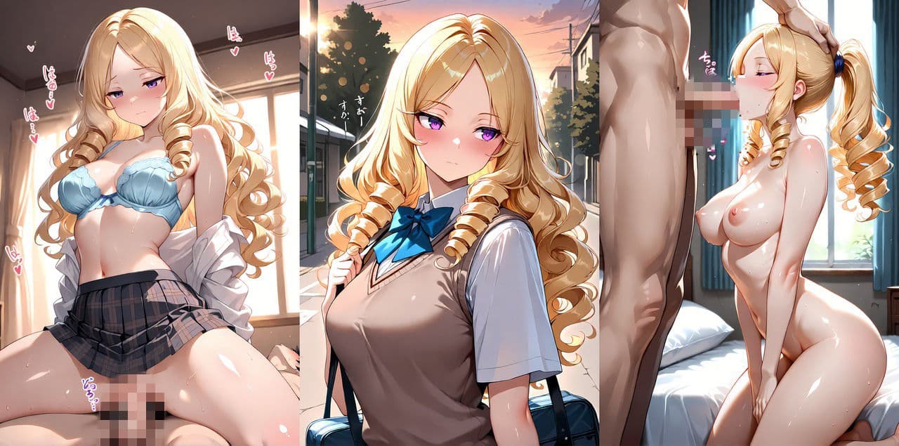 【金髪巨乳お嬢様と廃校での性生活】〜放課後の密室調教〜【高画質4K】 サンプル3