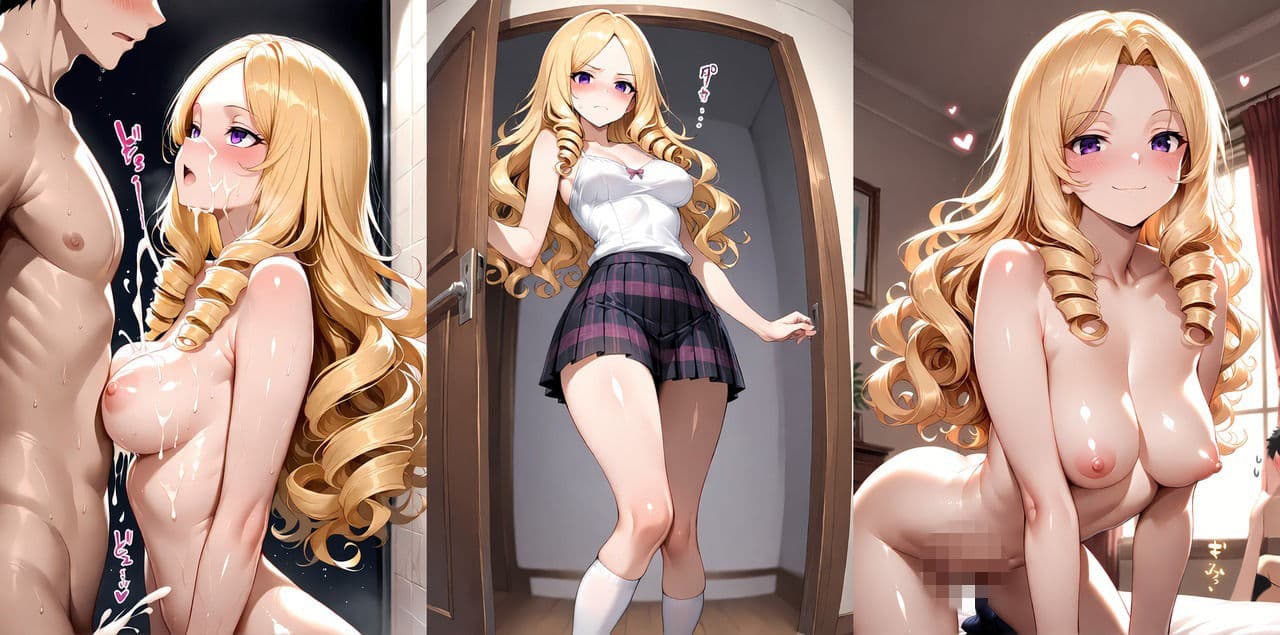 【金髪巨乳お嬢様と廃校での性生活】〜放課後の密室調教〜【高画質4K】 サンプル6