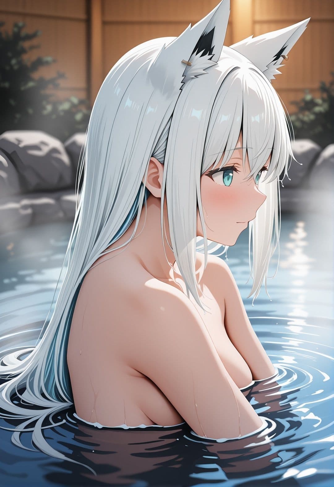 ホロ〇イブ白〇フ〇キ似 温泉宿入浴中にオヤジに調教される獣耳少女のNTR物語 サンプル7