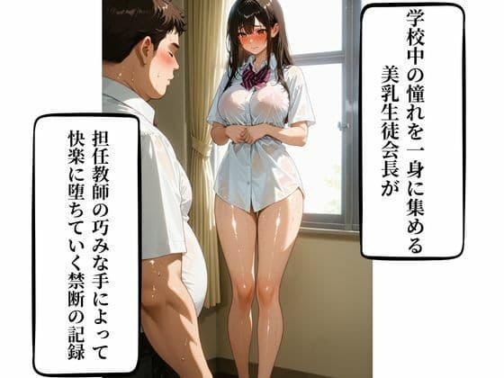 美乳生徒会長と担任の背徳SEX 中出し×快楽堕ち サンプル1
