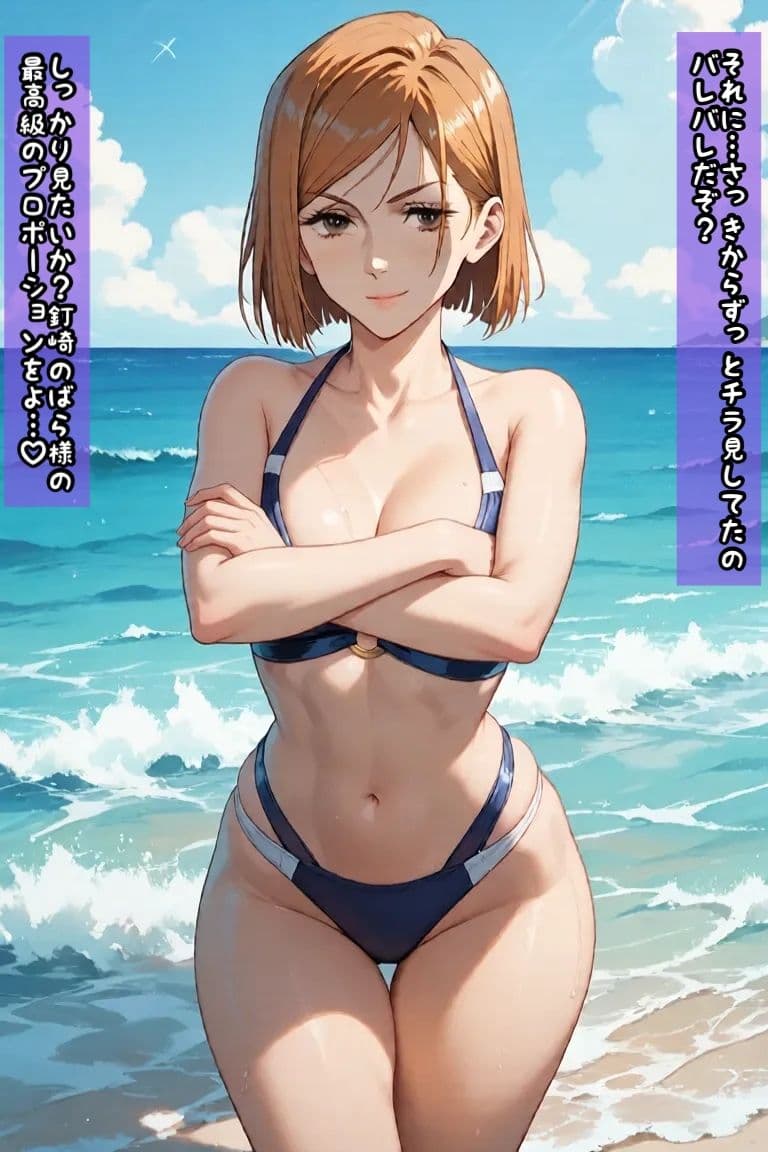 野〇薇と海辺で騎乗位エッチ サンプル5