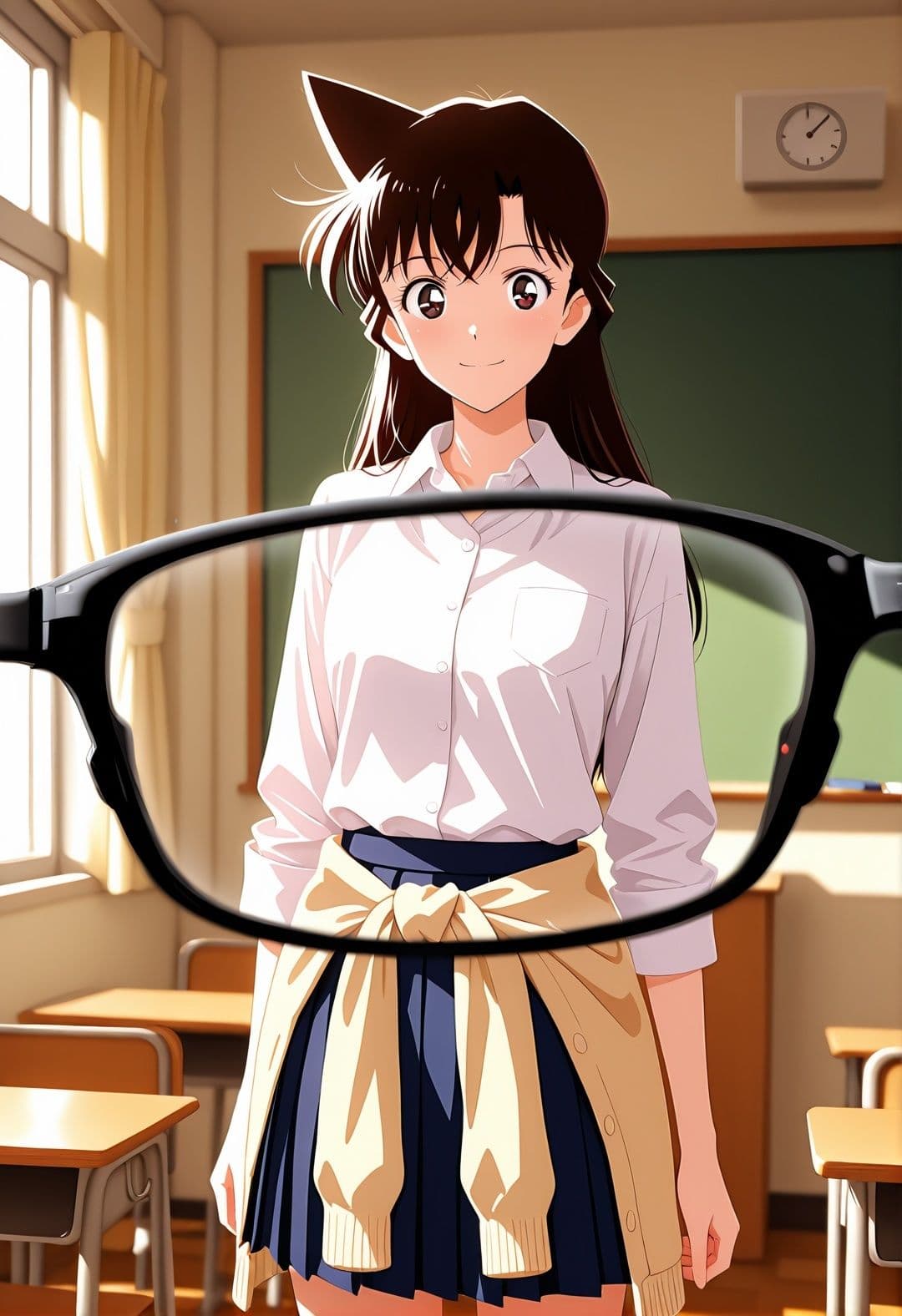 毛利〇の学校凌●〜帝〇〇校で制服・競泳水着・ブルマで連続絶頂！名探偵コ〇ンパロディ〜 サンプル2