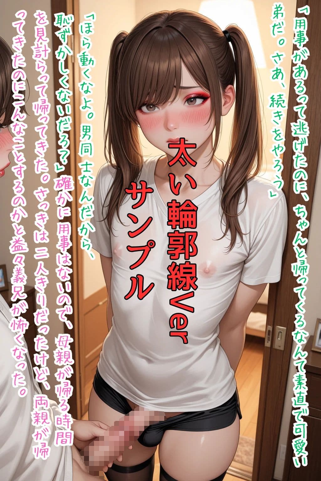Sissy Captions Mな男の娘のシシーキャプション集6 母親の再婚で運命が狂いはじめた大学生の物語 いけないとわかってるのに… 僕はもう逃げられない… サンプル2