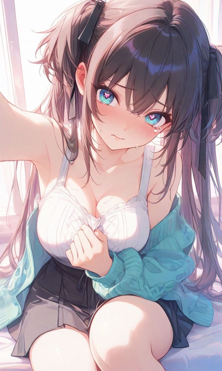 499枚。瞳と、雫と、ビッチな微笑み。僕を狂わせる濡れる彼女。 サンプル2