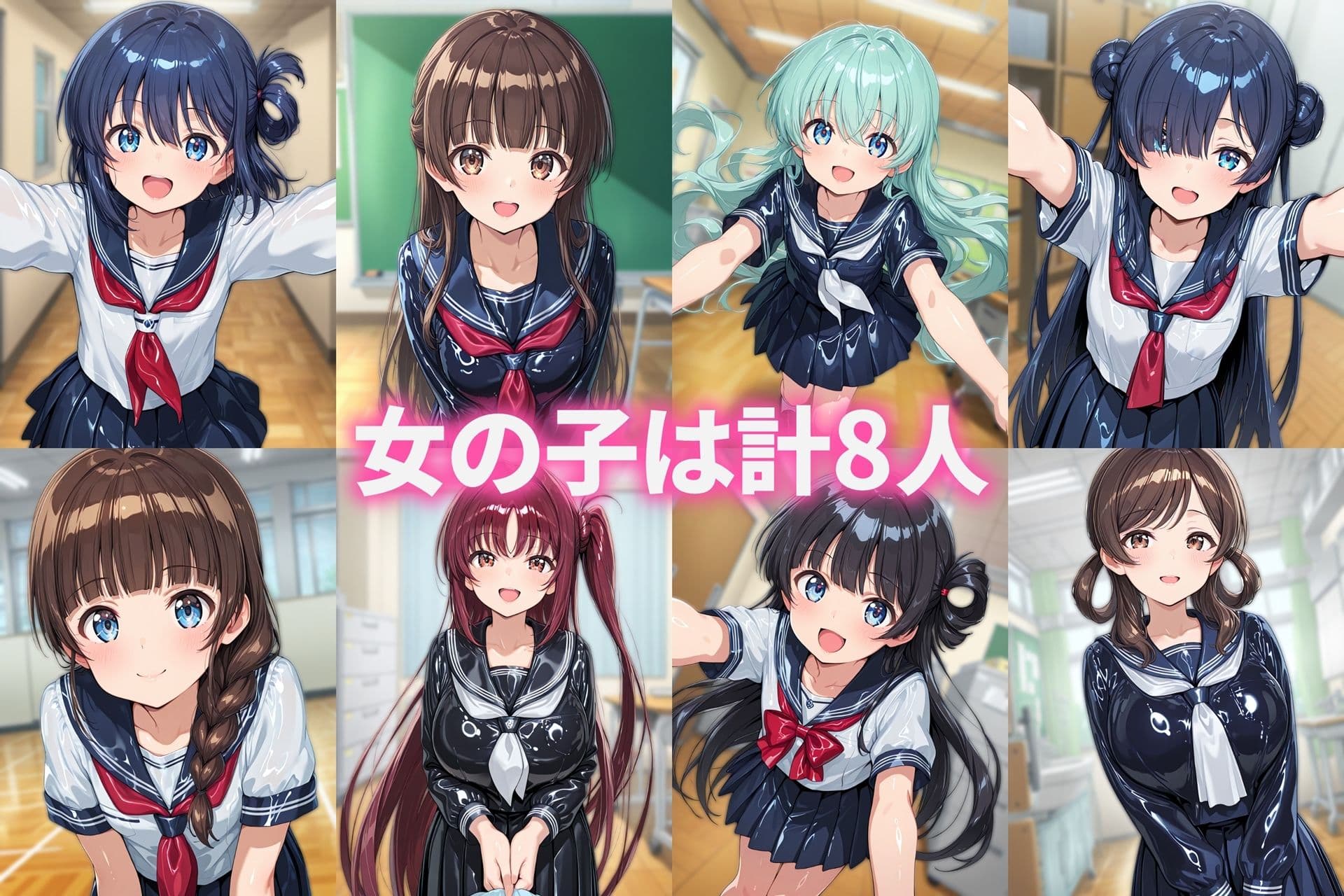 セーラー服ぶっかけCG集4 サンプル5