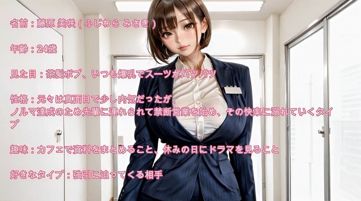【4K】爆乳の保険営業OL。ノルマの為に禁断の枕営業で闇堕ち サンプル5