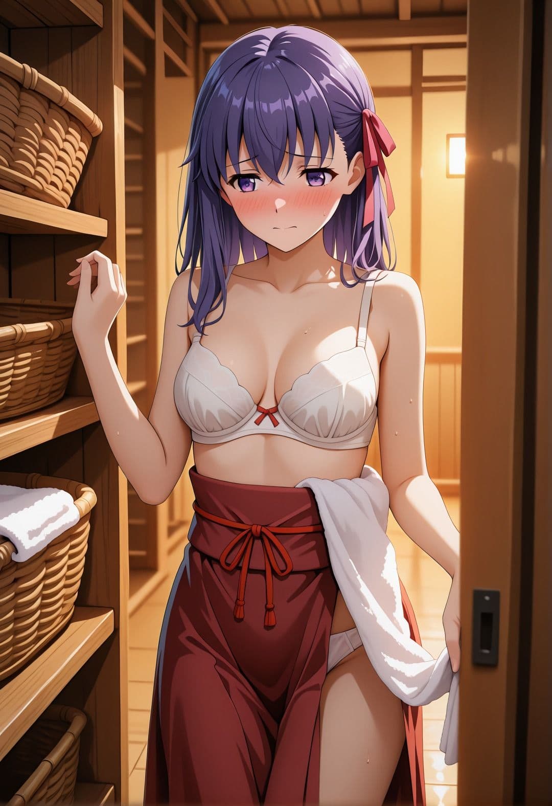 Fa〇e/◯tay night 間◯桜 温泉旅館NTR 年上男の強引陵●で抵抗しながらエロ行為連発同人CG集 サンプル2