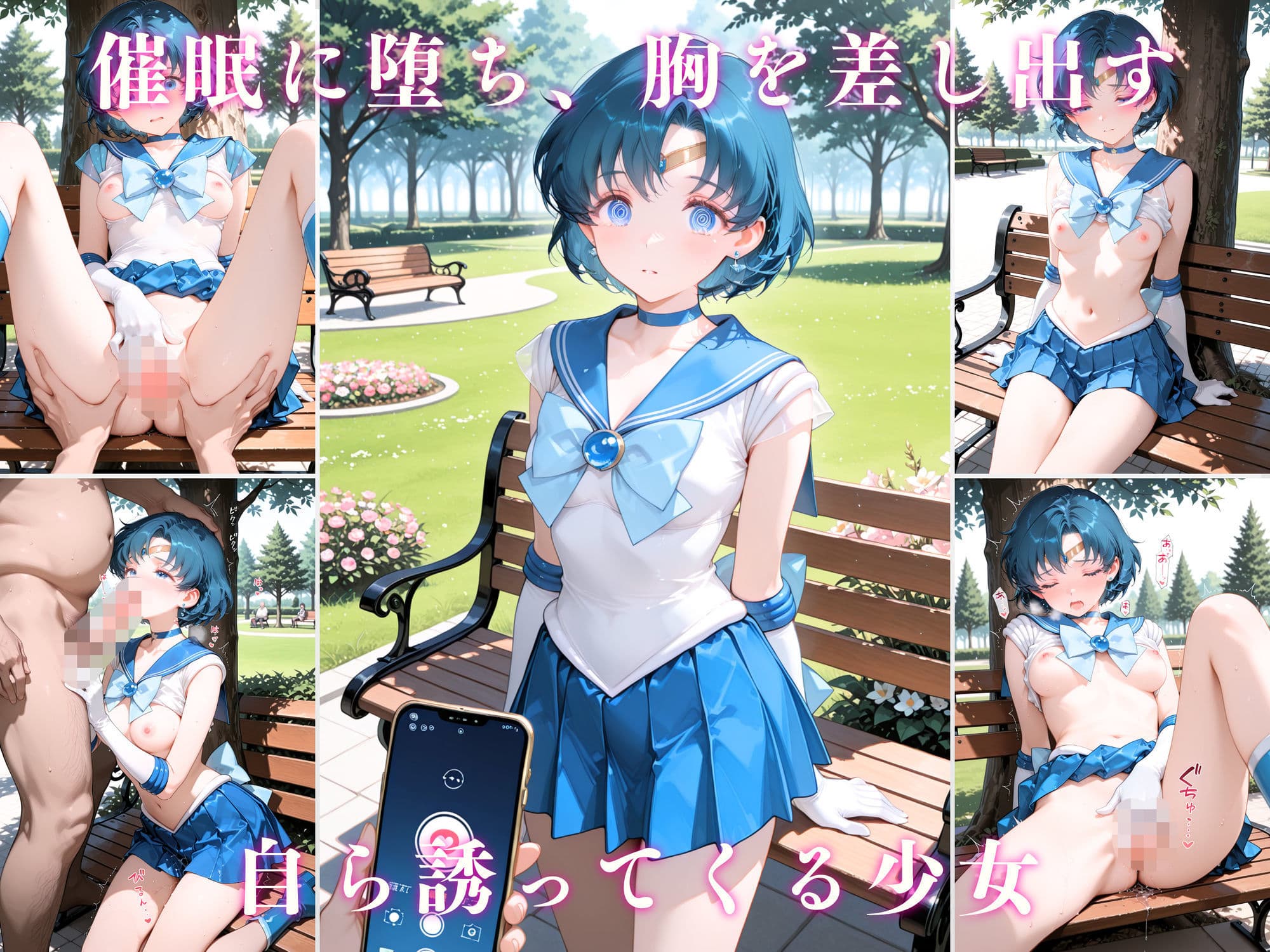 【4K動画付き】セーラーマ〇キュリー 催●支配:公園で見かけたカワイイあの子を犯したいー 4K高画質 美少女戦士セーラ〇ムーン 水野亜〇 サンプル2