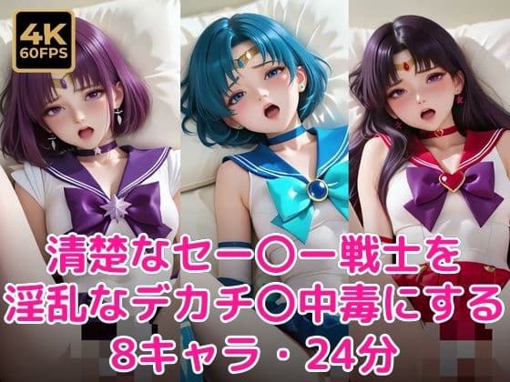 清楚なセー〇ー戦士を淫乱なデカチ〇中毒にする