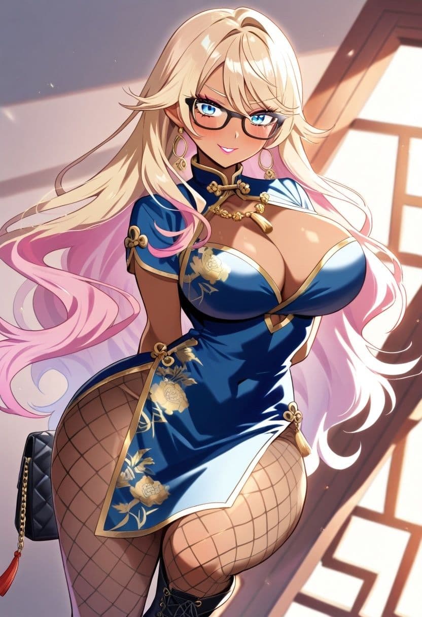 爆乳×デカ尻×むちむち太もも 日焼けギャルメガネっ娘 神代レイナ 500枚 サンプル2