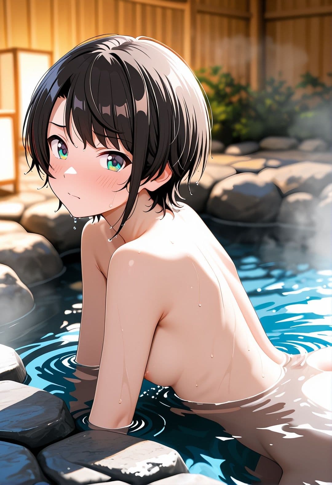 【ホロ〇イブ同人】大〇ス〇ル 温泉宿で巨根おやじに種付けされまくる416枚CG集 サンプル5