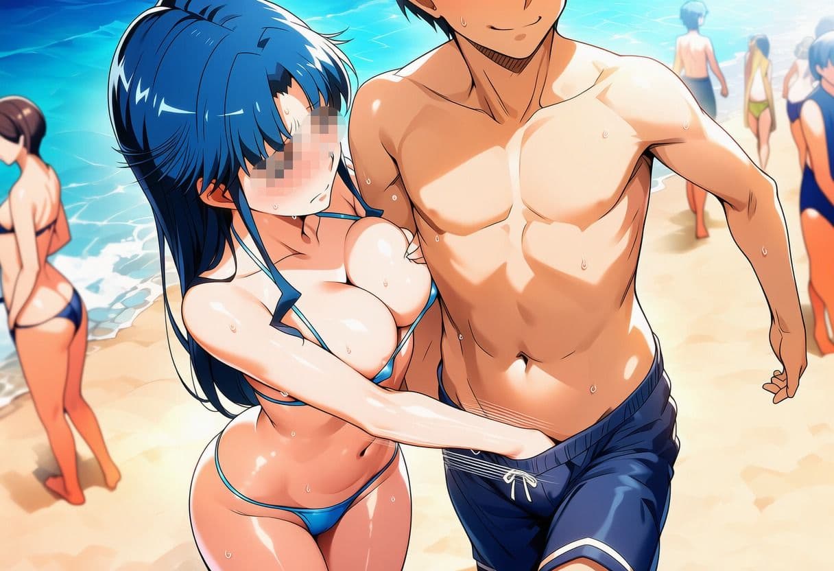 真夏のビーチで遊ぼう（藤〇綾編） サンプル2