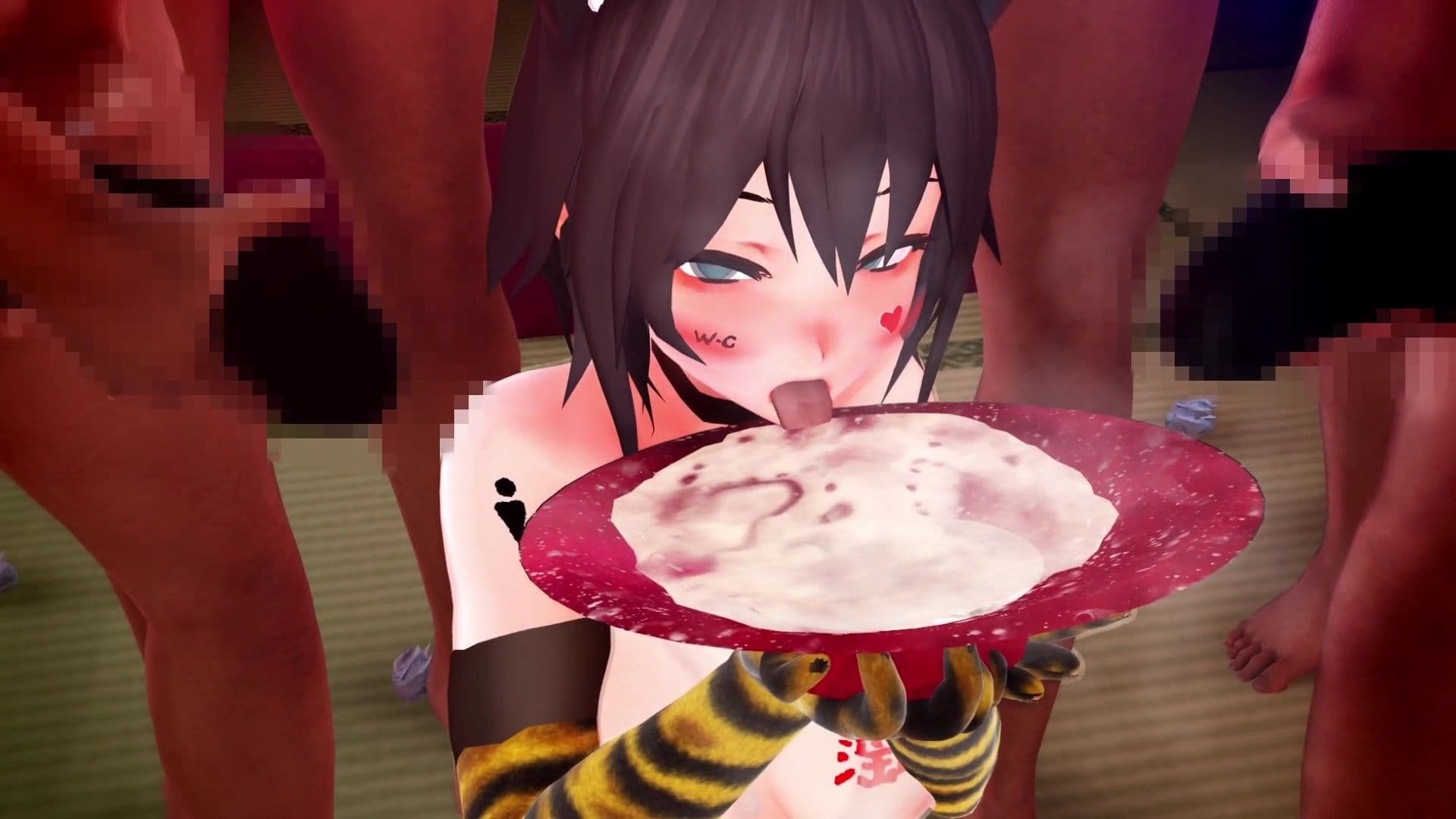 3D！大量ぶっかけ精液便女動画パック File.02 サンプル8