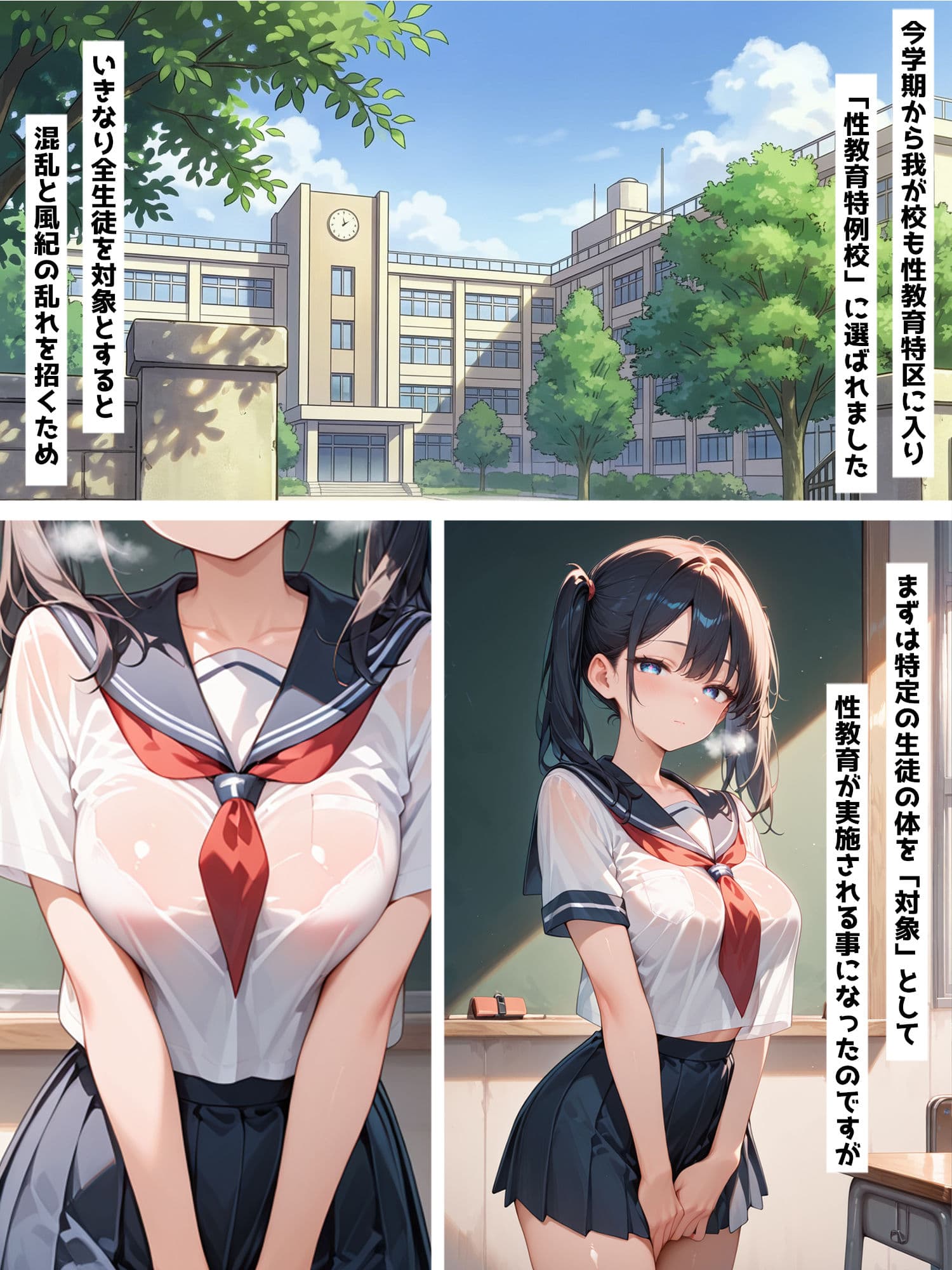 性教育学園X やりまくり！性処理当番編 vol.63【セリフ入有】 サンプル1