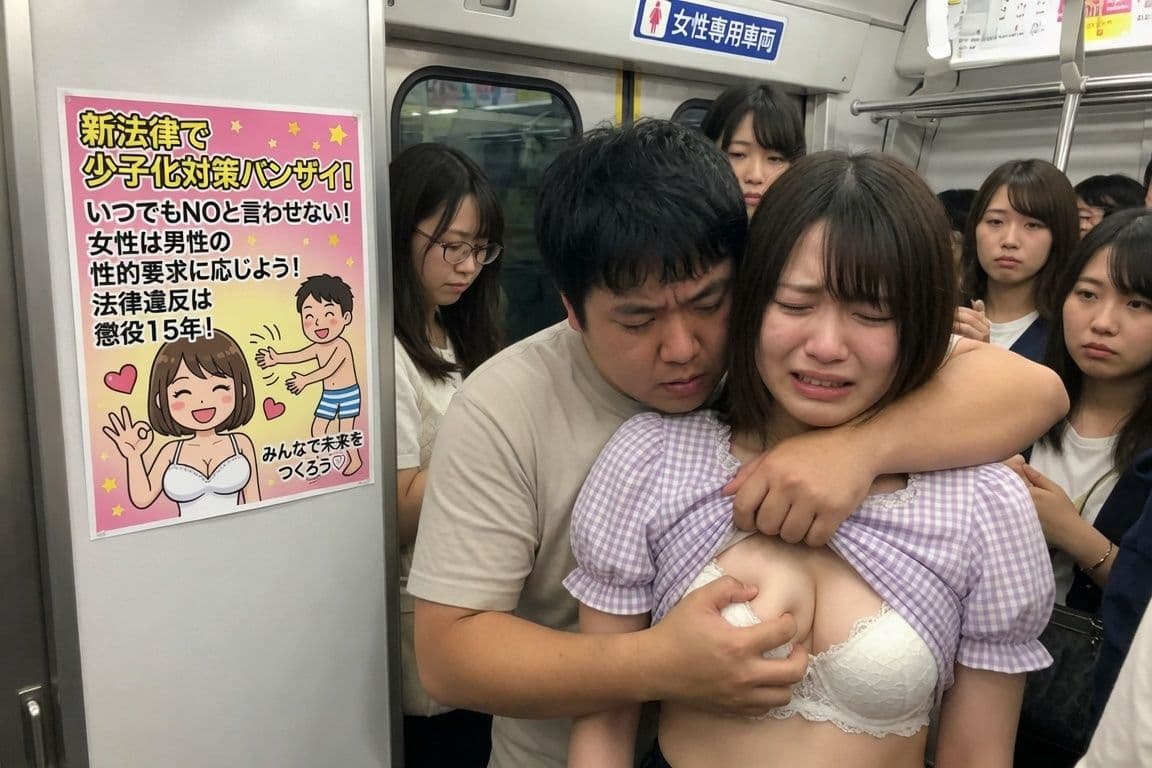 少子化対策法案可決 〜女性は男性のあらゆる性的欲求に応えなければならない〜 サンプル3