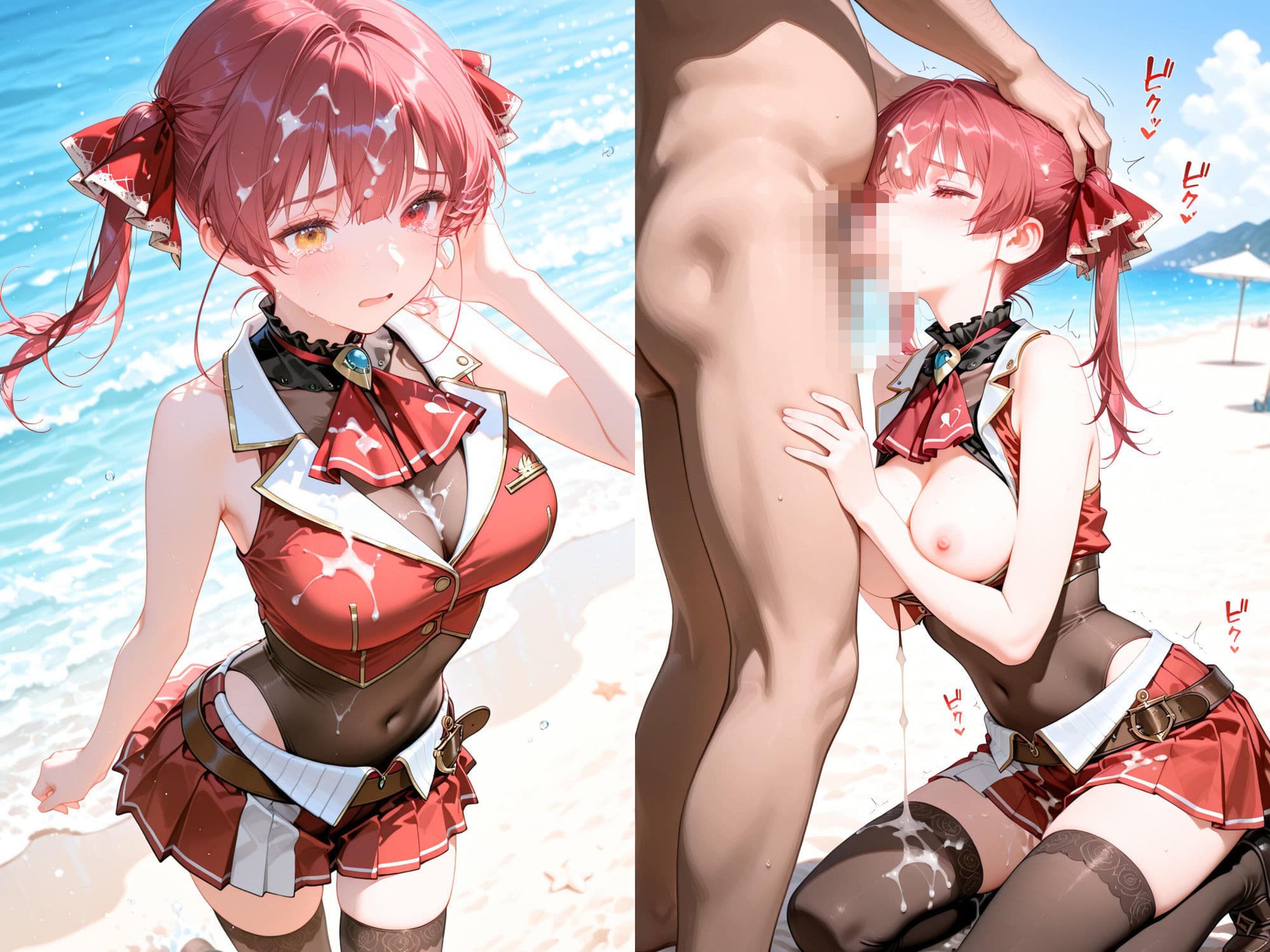 【4K動画付き】ヒロインと海辺の誘惑:宝鍾マ○ン編  ホ〇ライブ Vtuber 4K高画質 サンプル7