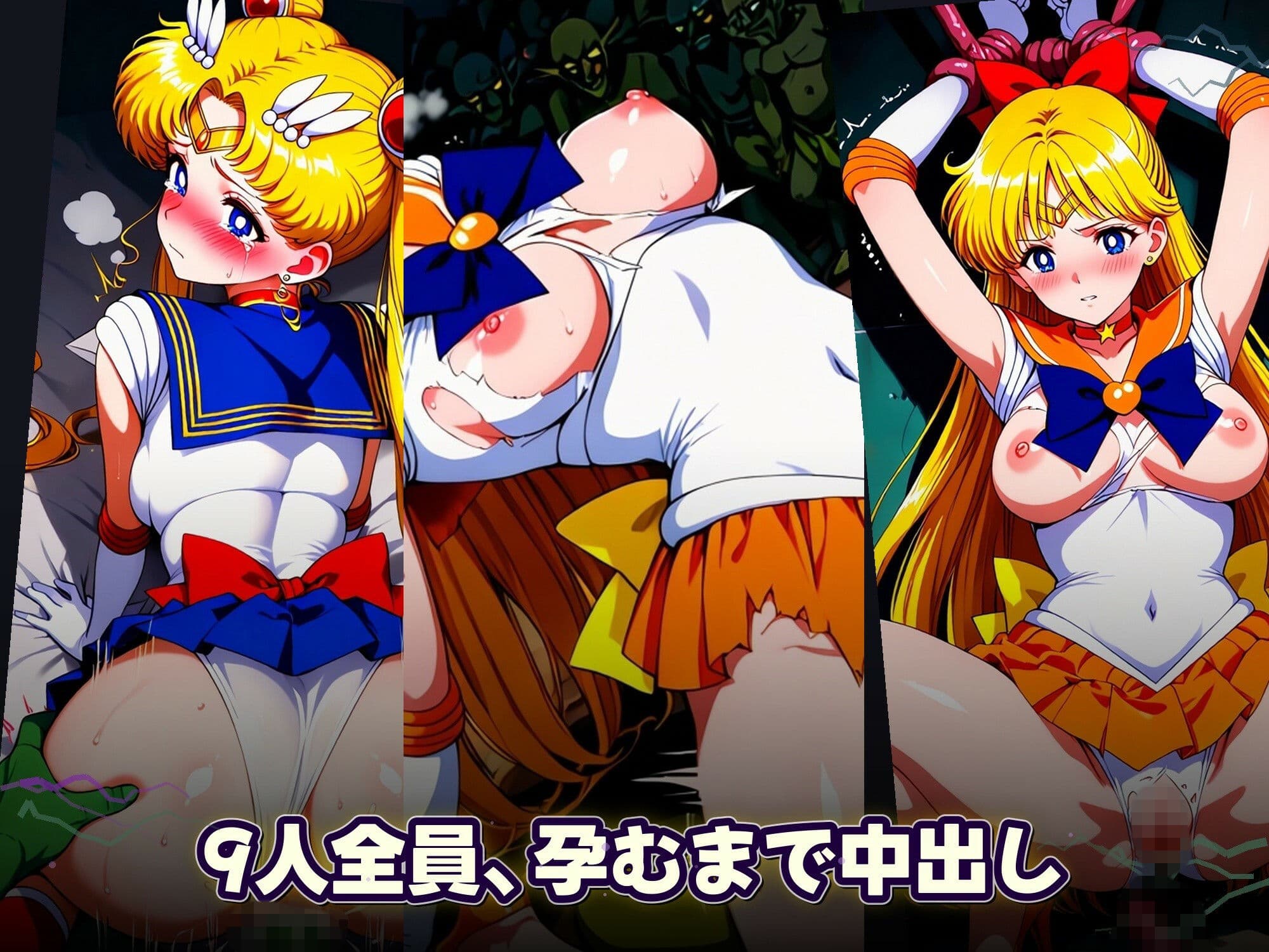 淫獣の巣窟 〜セーラーヒロインたちの聖戦〜  人間以下のオスに孕まされる9人の戦士 サンプル5