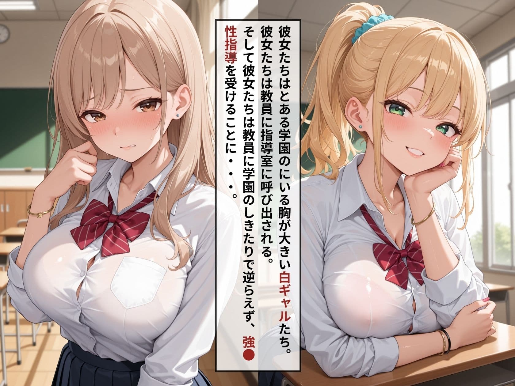 女子校生が種付けされていく〜性調教され快楽堕ち:白ギャル編〜 サンプル1