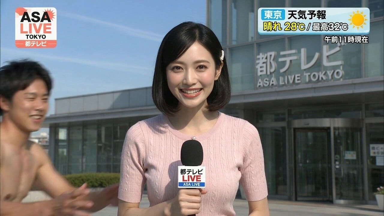 【女子アナ58人】生中継で突然服を破られておっぱい丸出し！！パニック！！ サンプル2