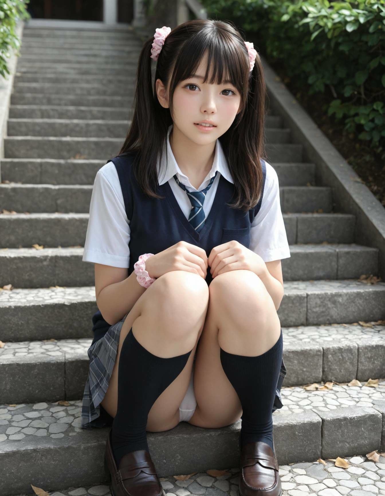 制服パンチラ サンプル2
