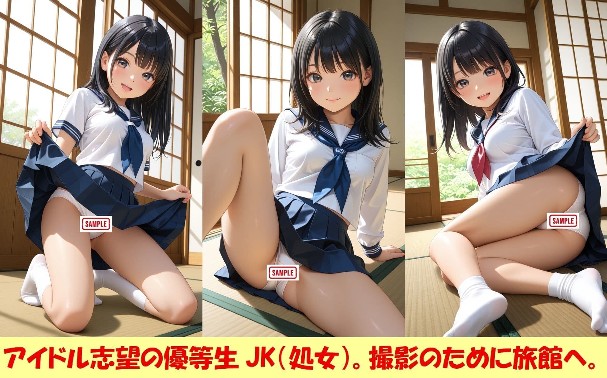 現役JKが撮影会でパンチラを撮られ生涯オカズ化6―優等生のハメ撮り― サンプル1
