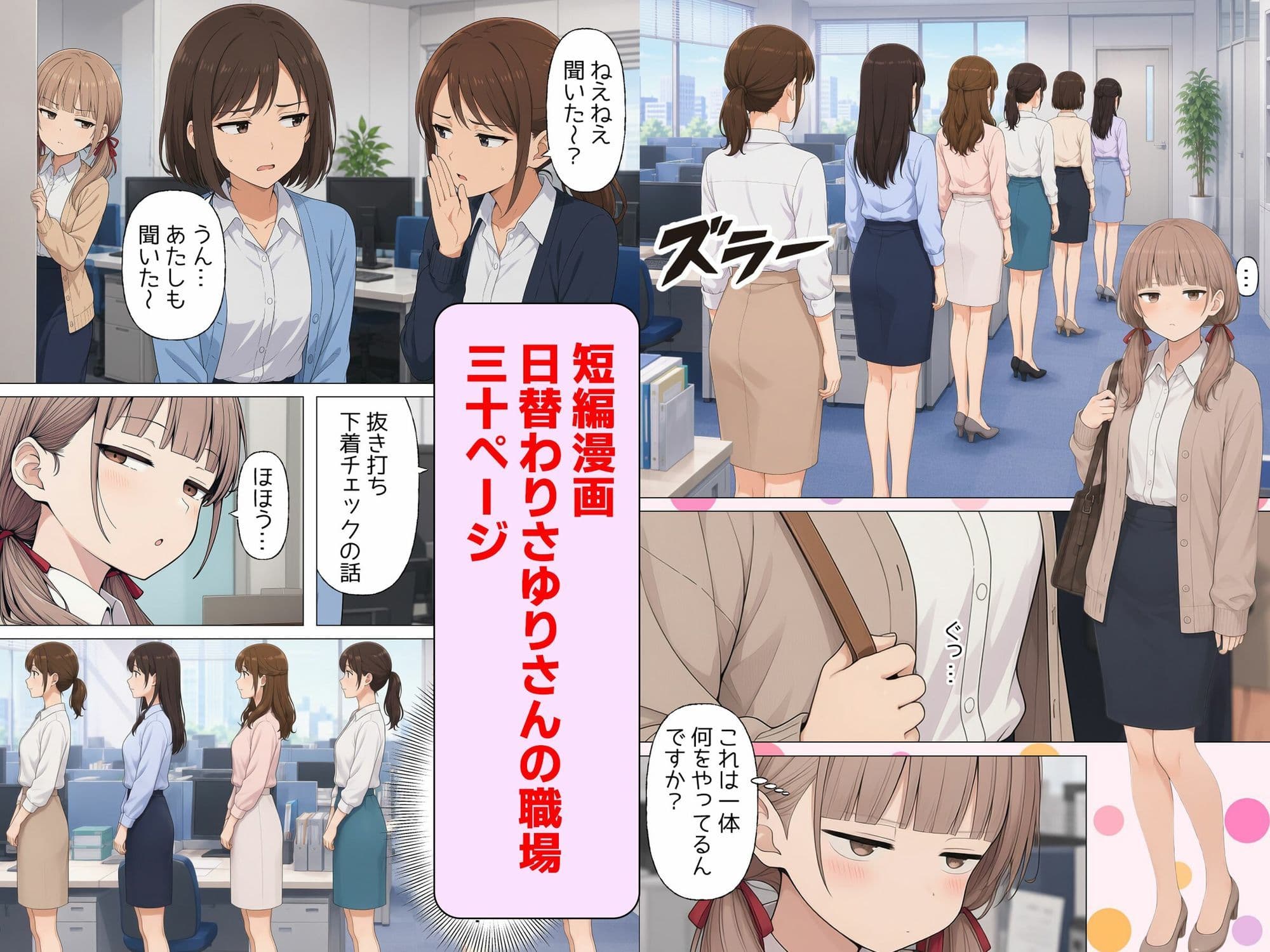 日替わりさゆりさんの通勤＆職場  短編漫画＋画像集 サンプル2
