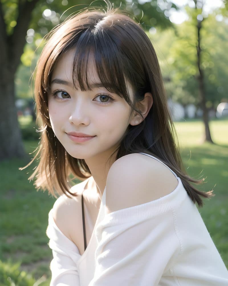 AI美少女写真集 Clothed YUKI-（5）〜透明感あふれる清楚さが輝く公園デート〜 サンプル3