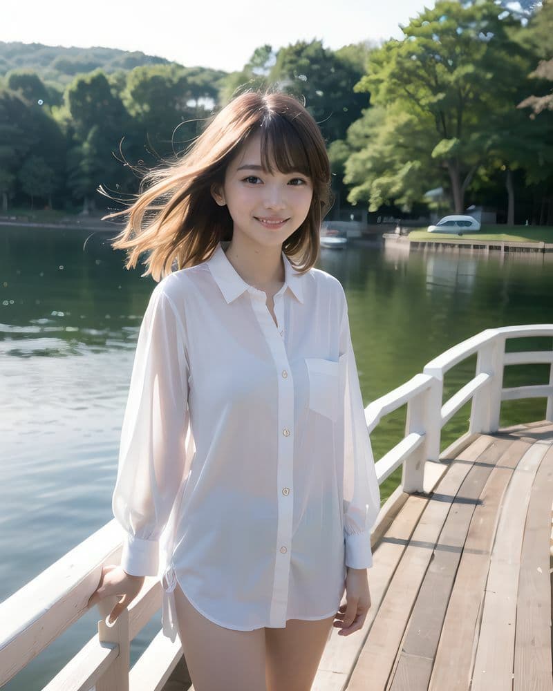 AI美少女写真集 Clothed YUKI-（5）〜透明感あふれる清楚さが輝く公園デート〜 サンプル4