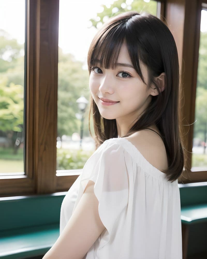 AI美少女写真集 Clothed YUKI-（5）〜透明感あふれる清楚さが輝く公園デート〜 サンプル5