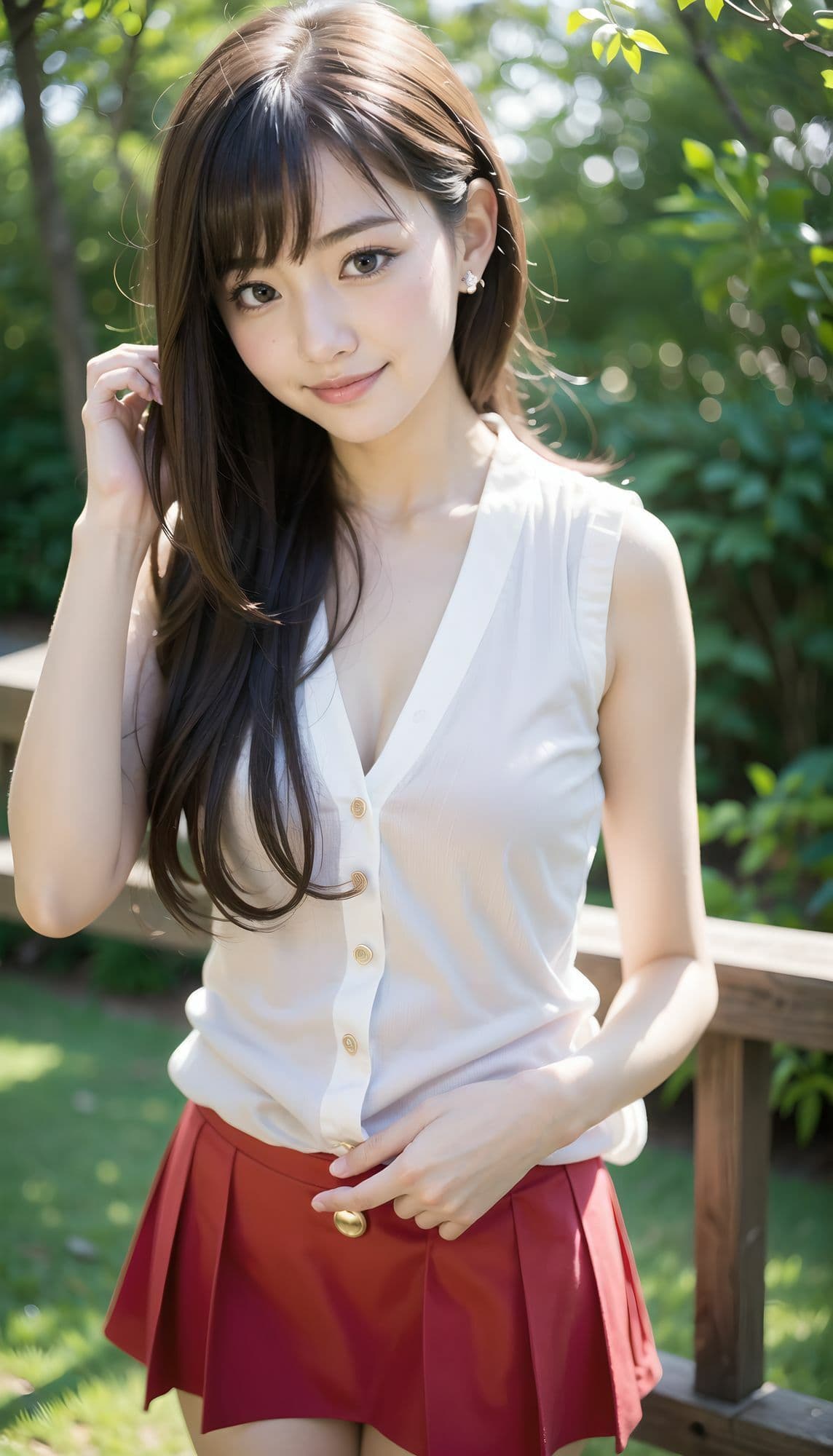 AI美少女写真集 Clothed YUKI-（5）〜透明感あふれる清楚さが輝く公園デート〜 サンプル9