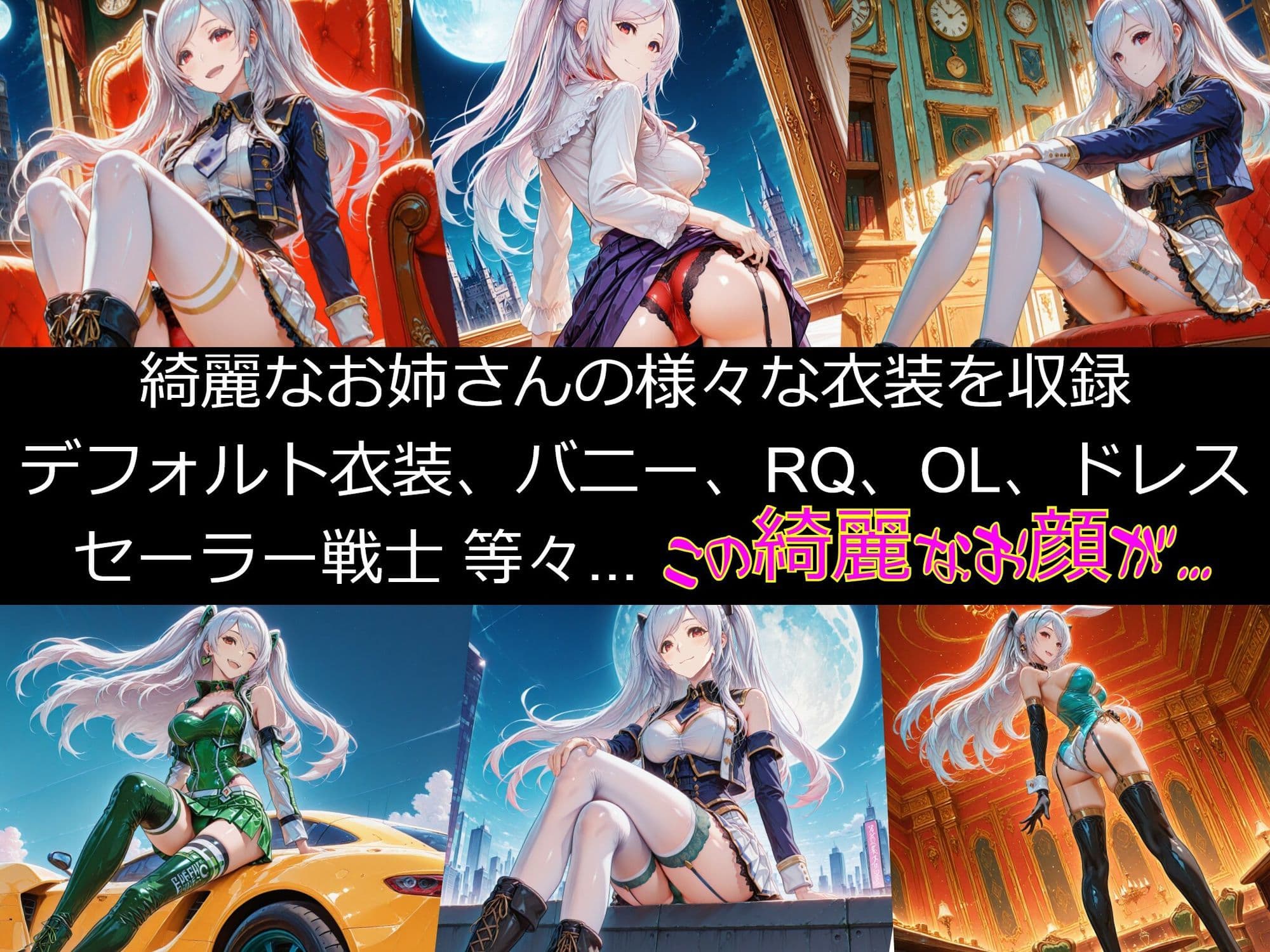【衣装多種】傲慢王女アレクシアの恥辱王女としての自尊心が蹂躙され、歓喜の嬌声を上げるただの牝に_玩具オナニー編 サンプル1