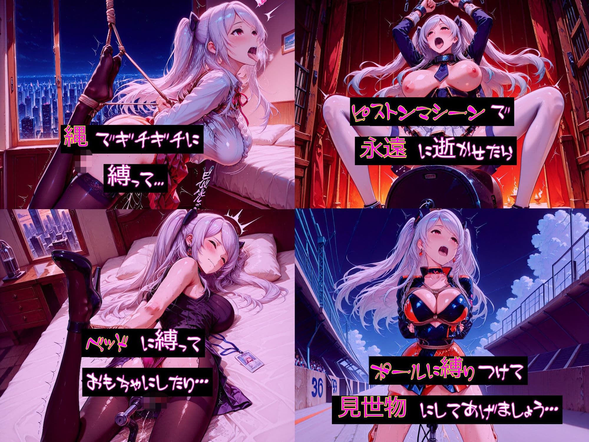 【衣装多種】傲慢王女アレクシアの恥辱王女としての自尊心が蹂躙され、歓喜の嬌声を上げるただの牝に_玩具オナニー編 サンプル5
