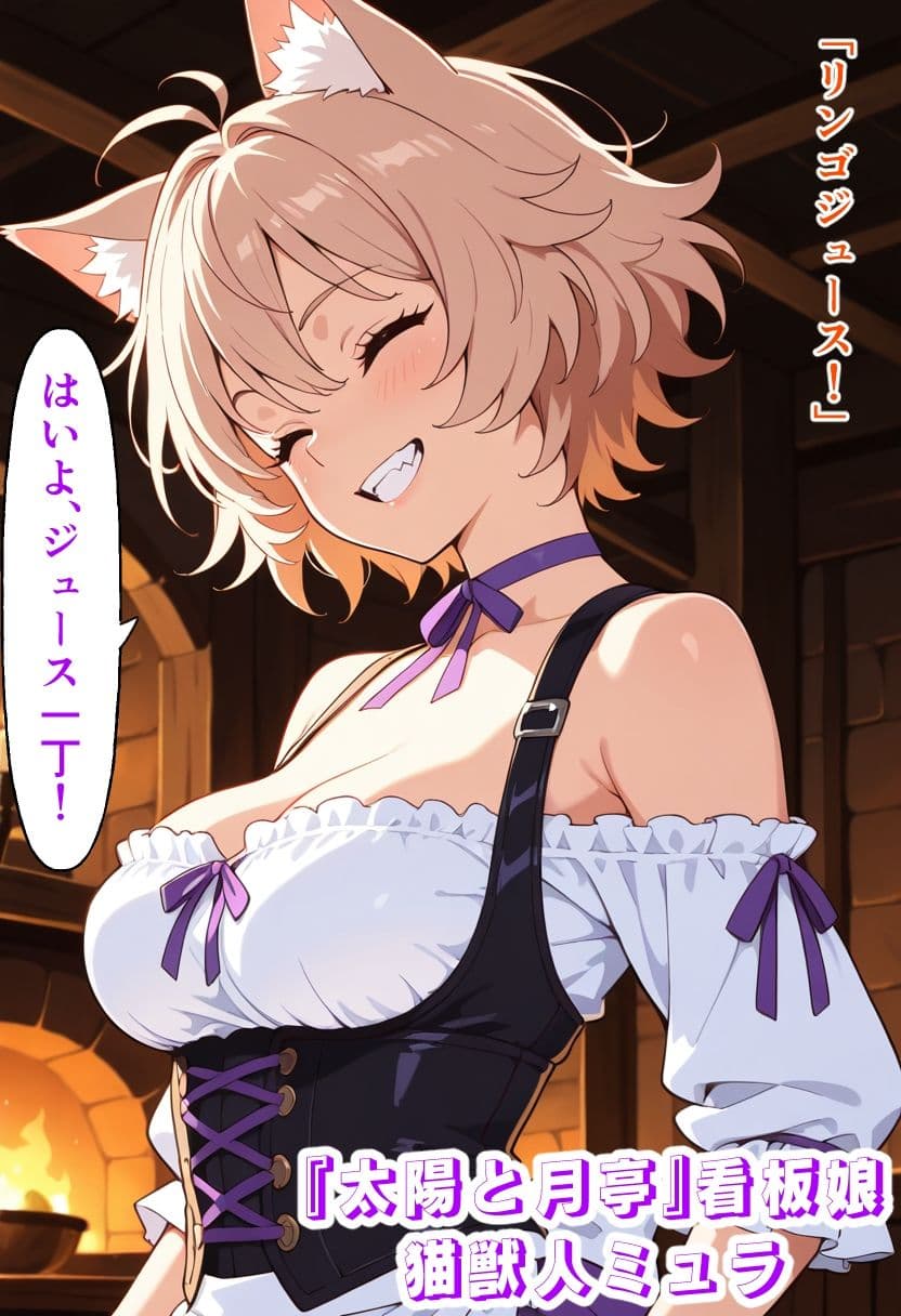 『するんだろ？ 交尾』猫獣人の恋人と湖デートの後、主導権を奪い合った甘く激しい一夜の物語【どの娘とHする？ ミュラ編】 サンプル2