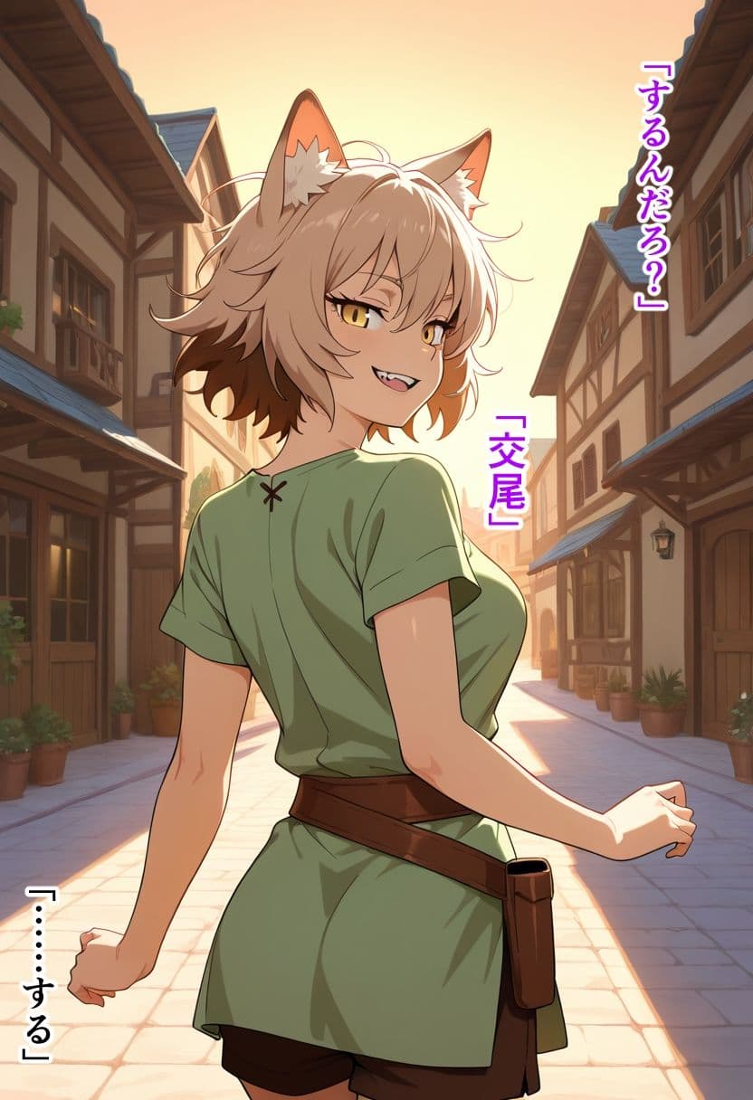 『するんだろ？ 交尾』猫獣人の恋人と湖デートの後、主導権を奪い合った甘く激しい一夜の物語【どの娘とHする？ ミュラ編】 サンプル3