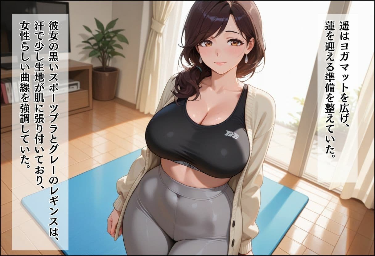 人妻キラーの俺が友達の爆乳ママを中出しで落とす話 〜ヨガ講師の人妻を中出しで落とす編〜 サンプル5