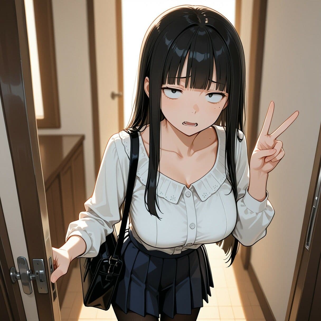 三白眼の彼女は巨乳でえっち、コスもしてくれる サンプル2
