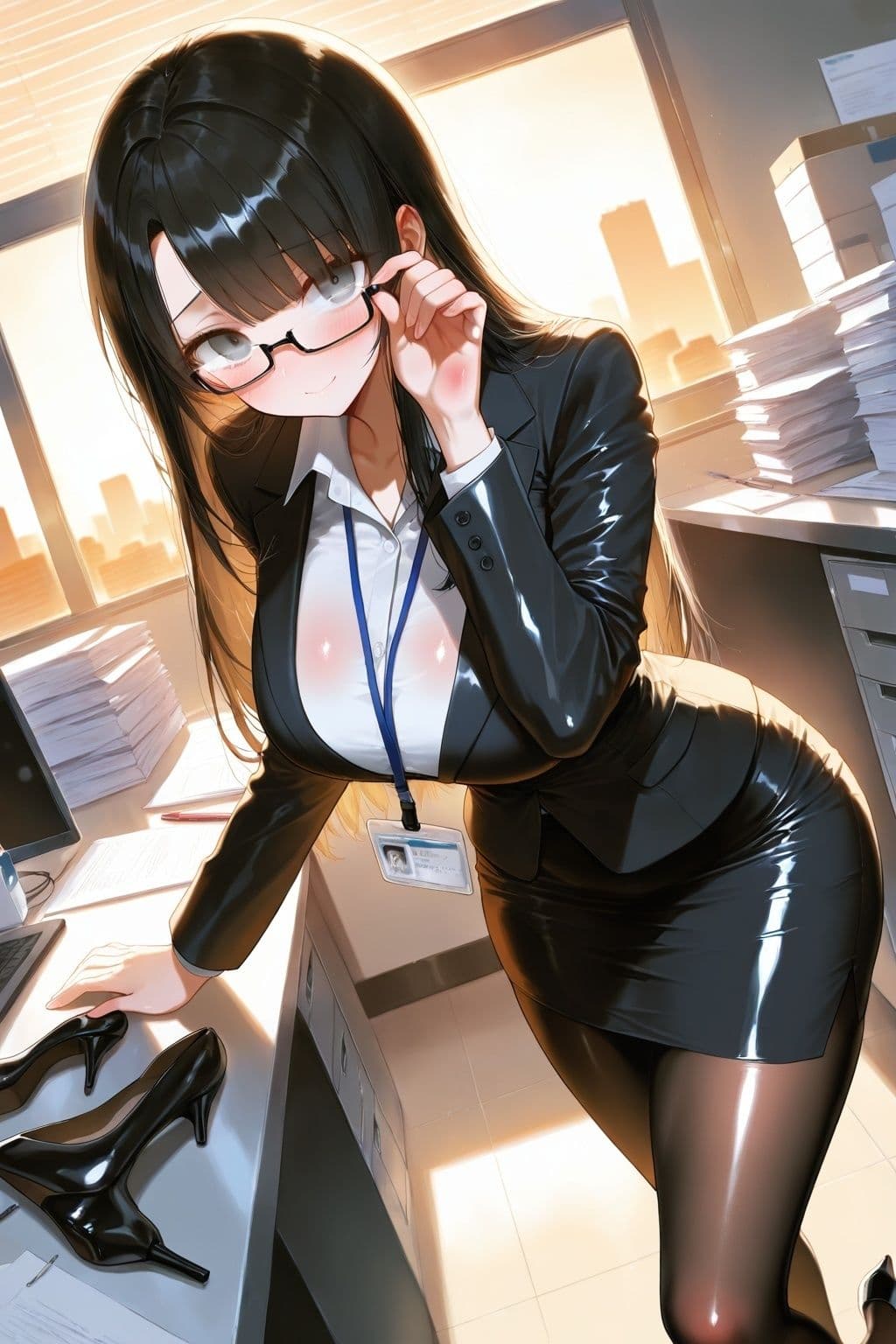 黒髪巨乳OLのヒミツ サンプル2