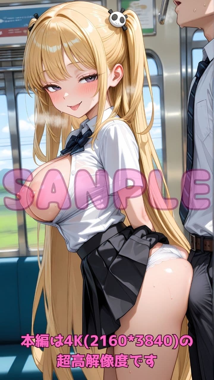 逆痴●列車 〜女子校生痴女のお尻擦りつけ誘惑＋立ちバック＆騎乗位2〜 サンプル3