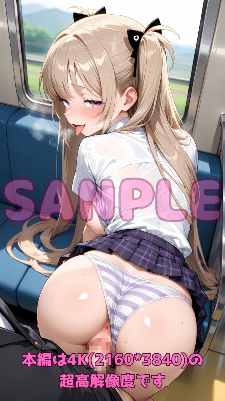 逆痴●列車 〜女子校生痴女のお尻擦りつけ誘惑＋立ちバック＆騎乗位2〜 サンプル7
