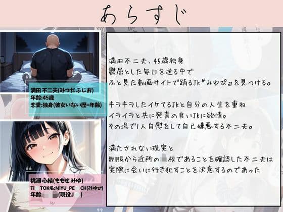 イマドキ巨乳美少女 TikToker女子〇生 桃瀬心結 拉致から大量輪●配信3日間 サンプル1
