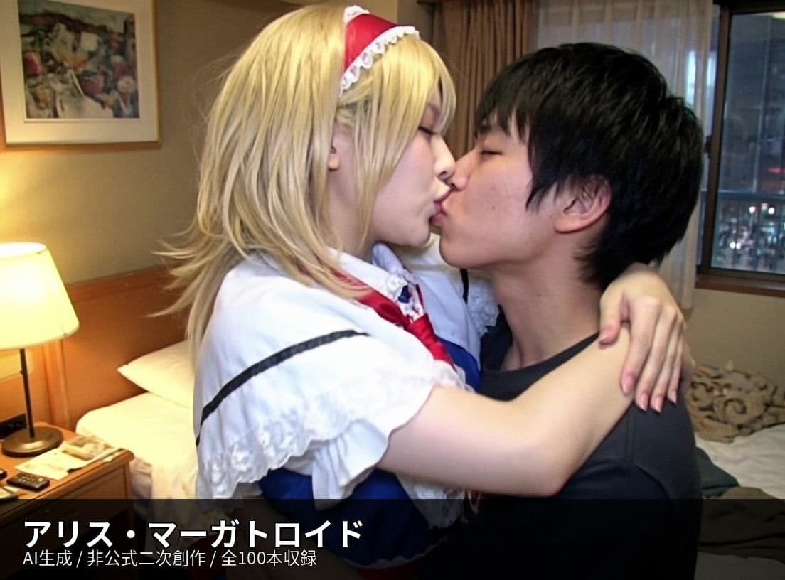 【AI生成】東方Project二次創作 濃厚キス動画集 10キャラ 100本収録 サンプル7