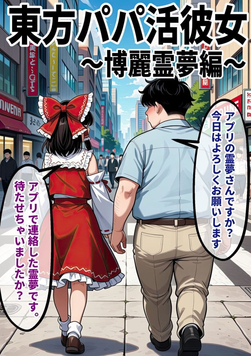東方パパ活ギャル〜博麗霊夢編〜おじに貢がれて朝まで中出しされ続ける話 サンプル1