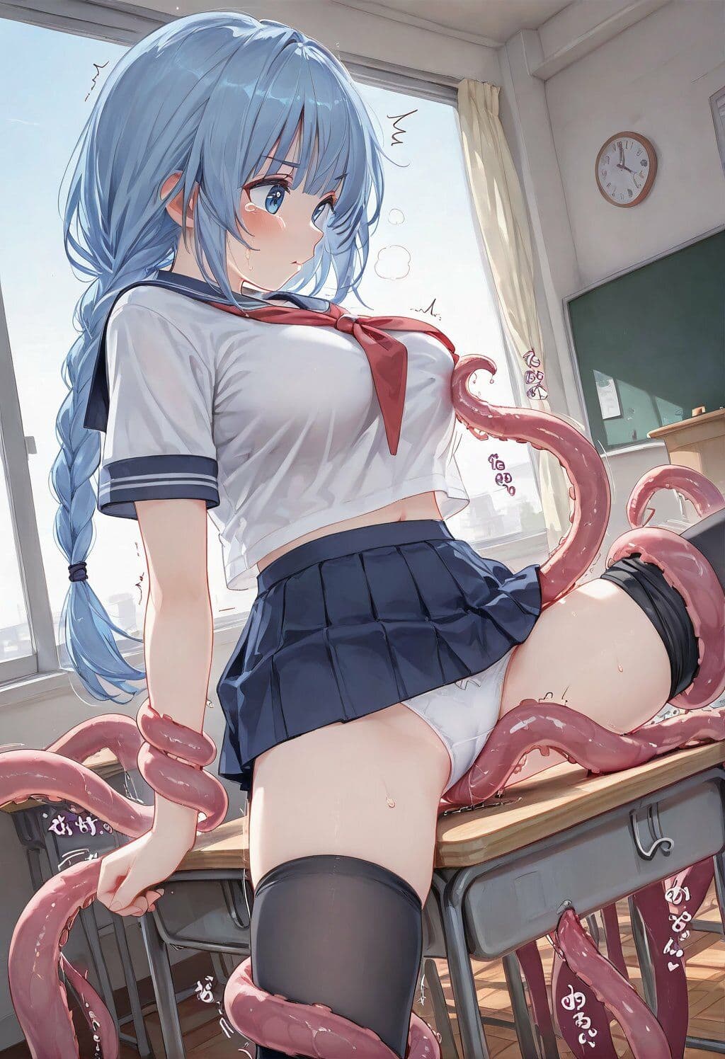 JK触手・スライム・拘束・痴● CG集18 サンプル1